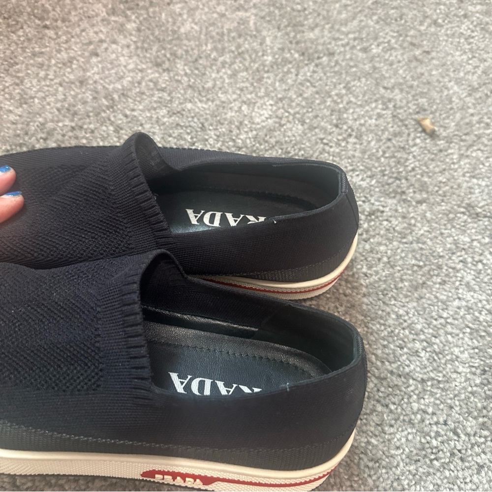 Prada black Slip-On Shoes